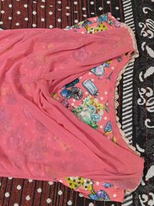 Pink Sheer Layered Tunic