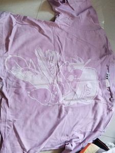 Graphic Print Lilac T-Shirt