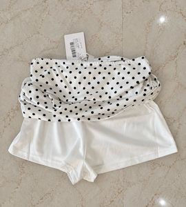 Polka Dot Mini Skort