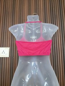 Comfortable Pink Sports Bra