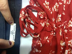 JDY by ONLY Co-ord skirt  with red top