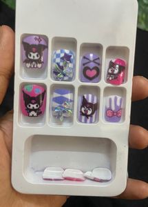 Kuromi Nail Extensions