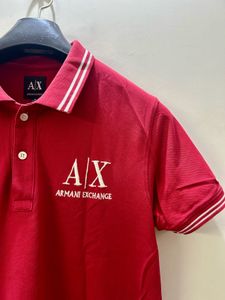 Armani Exchange Red Polo Shirt