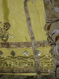 Elegant Yellow sharara set with dupatta