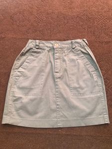 Olive Green Mini Skirt