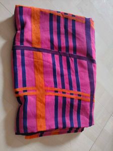 Vibrant Striped Saree