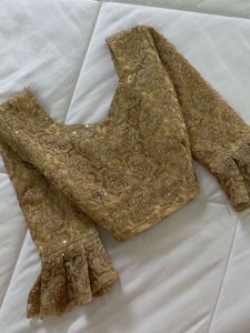 Embellished antique Golden Blouse