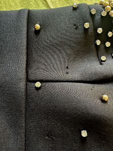 Elegant Black Embellished Party Dress