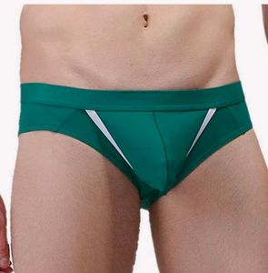 Men's sexy Gun egg split briefs