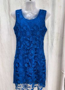 I.. Stunning Royal Blue Lace Dress