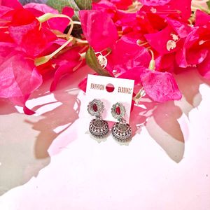 Mini Oxidized Jhumka Earrings (Pack of 10 pcs)