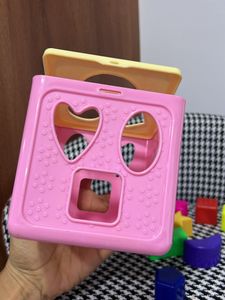 Shape Sorting Cube with 6Shapes-Activity