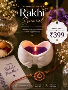 Rakhi Special Candle Gift