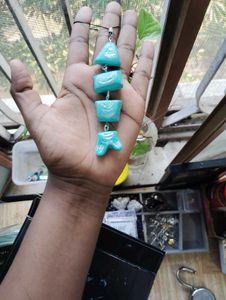 Unique Teal Pendant Necklace