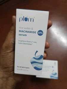 Plum Rice Water &amp; Niacinamide Serum &amp; Cream