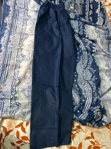 Elegant Navy Blue Printed Kurta