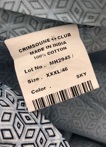 Sky Blue Printed Shirt (Men’s)