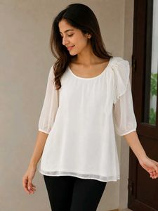 🤍 Vero Moda का खूबसूरत व्हाइट टॉप