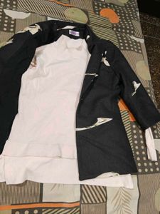 Unique Patterned Blazer and top set winter