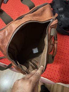 Stylish Brown Leather Backpack