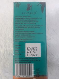 Pilgrims Face Serum And Face cream Combo