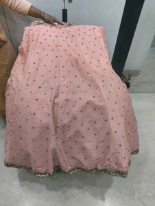 Elegant Peach Embroidered Lehenga Choli