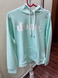 Pastel Mint "Done" Graphic Hoodie