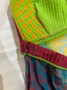 Boho Rainbow Print Halter Dress