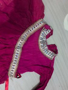 Beautiful Magenta stylish gown