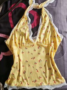 Cute Floral Halter Top
