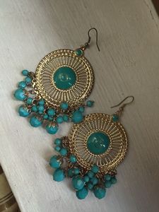 Australia bought Boho Turquoise Hoop Earrings