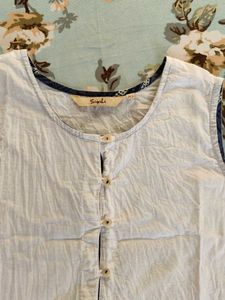 Stylish Sleeveless A-line kurta