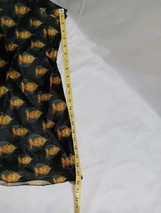Black knee-length flared skirt
