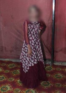 Beautiful Embroidered Ethnic Gown only one time we