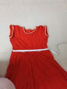customized Red Ethnic Dress Women just reference