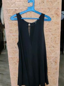 Forever 21 stylish black flowy dress