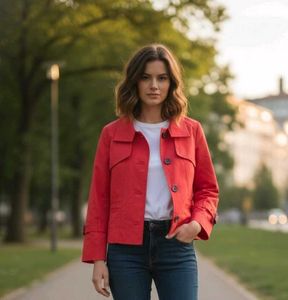 Red Women's Casual Jacket