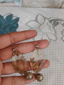 Unique Resin Dangle Earrings