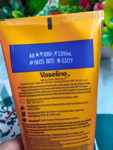 Minimalist face wash &amp; Vaseline sunscreen Skincare