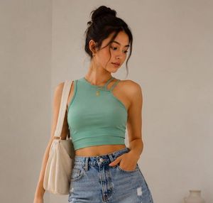 One-Shoulder Crop Top