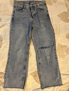 Distressed Light Wash Jeans