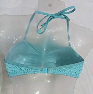 ⭐ Teal Lace Bikini Top