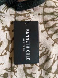 Kenneth Cole Black Faux Leather Backpack