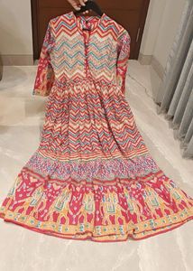 Boho Elephant Print Maxi Dress