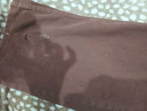 Brown Wide Leg baggy Jeans