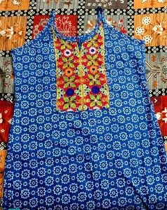 Blue cotton Kurta