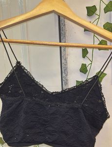 Zara Black Lace Top