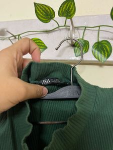Zara Green Halter Neck Top