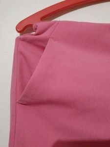 Chic Pink Flared Trousers