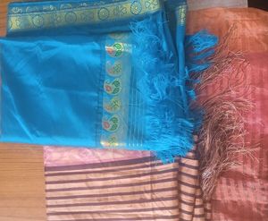 Assorted Dupattas - Pink, Blue &amp; Striped